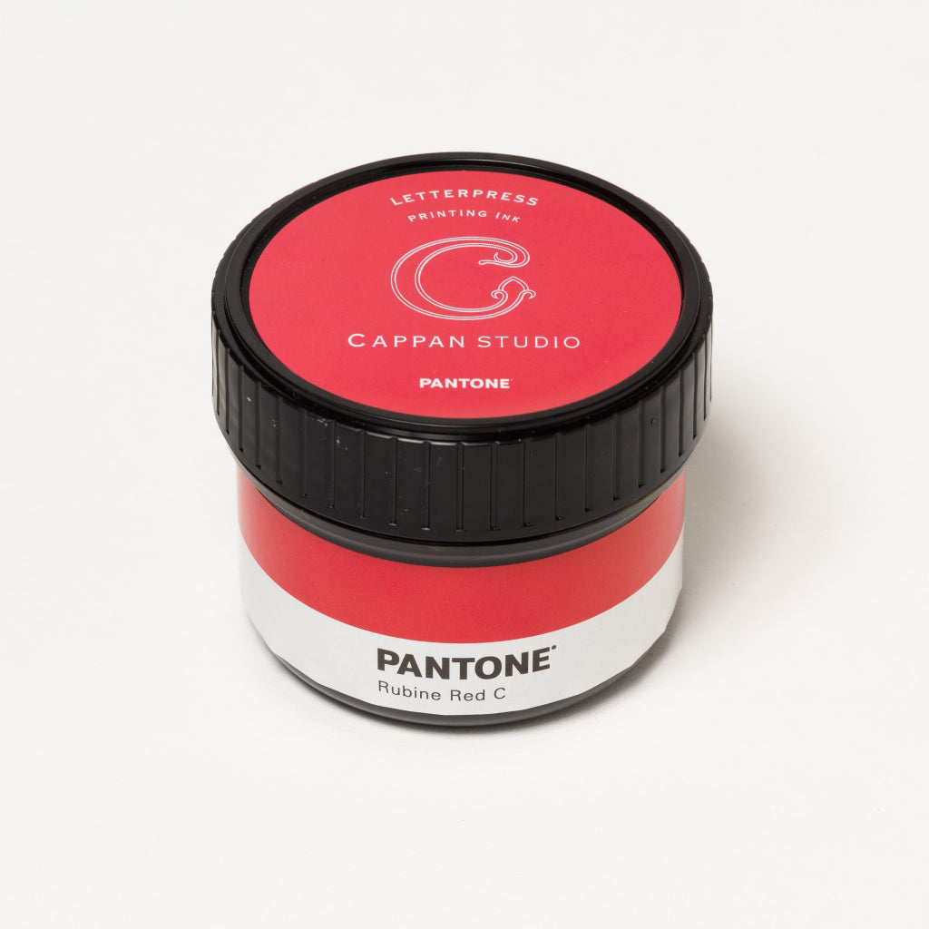 lettepress(活版印刷用) インキ 100cc PANTONE® Rubine Red C