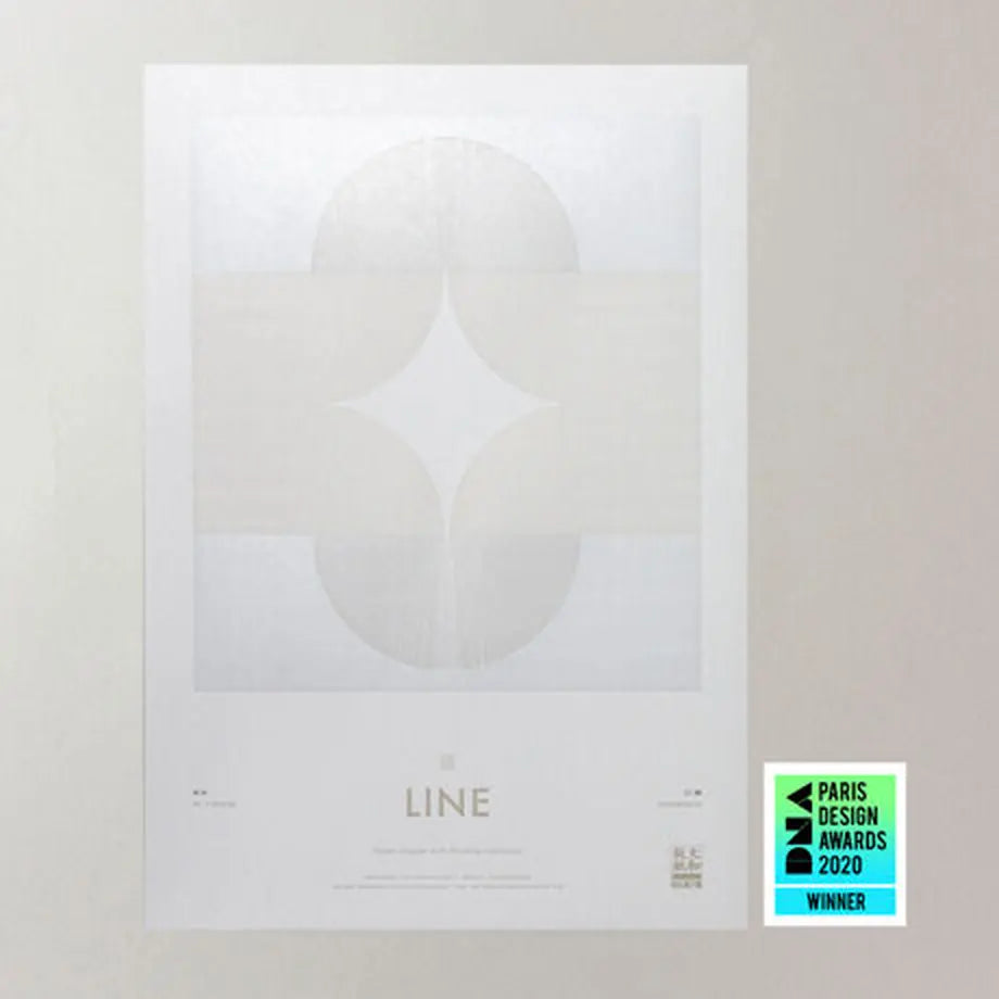 活版印刷実験ポスター TITLE:LINE(W) =DNA Paris Design Awards2020受賞=