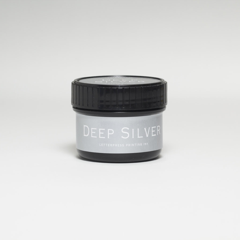 lettepress(活版印刷用) インキ 100cc 高濃度 銀(Deep Silver)