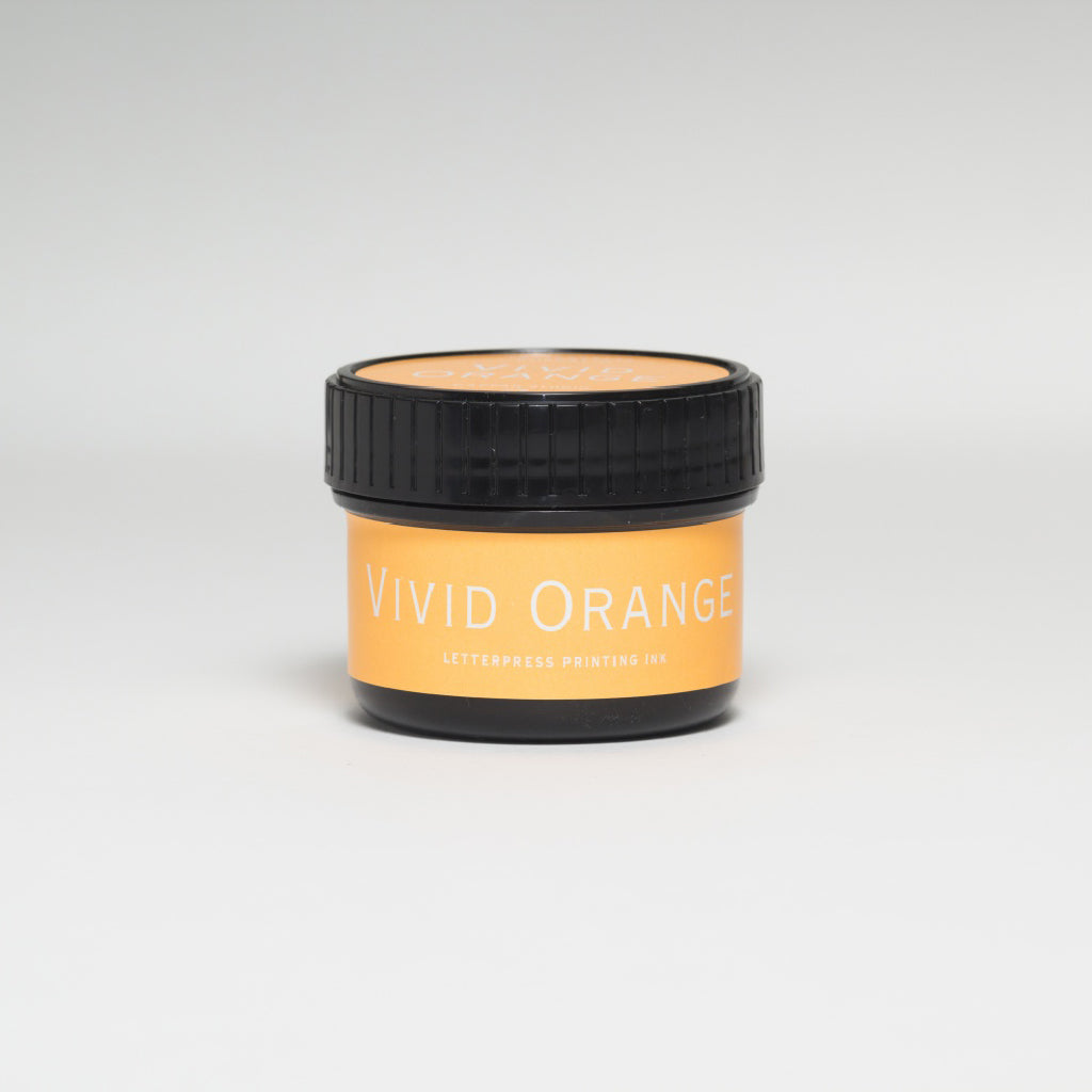 lettepress(活版印刷用) インキ 100cc 蛍光 オレンジ(Vivid Orange)