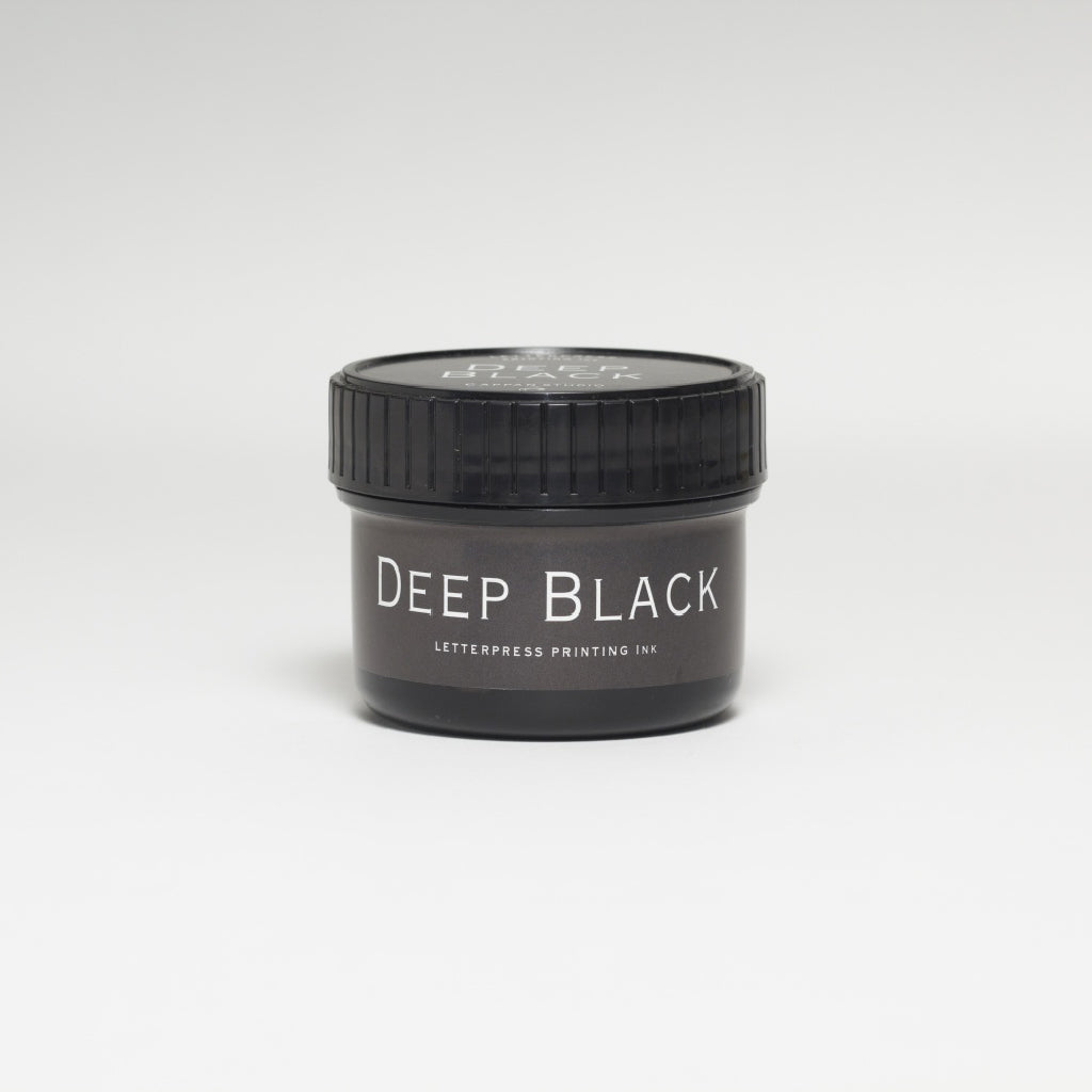 lettepress（活版印刷用） 低臭インキ 100cc　高濃度　スミ（Deep　Black）