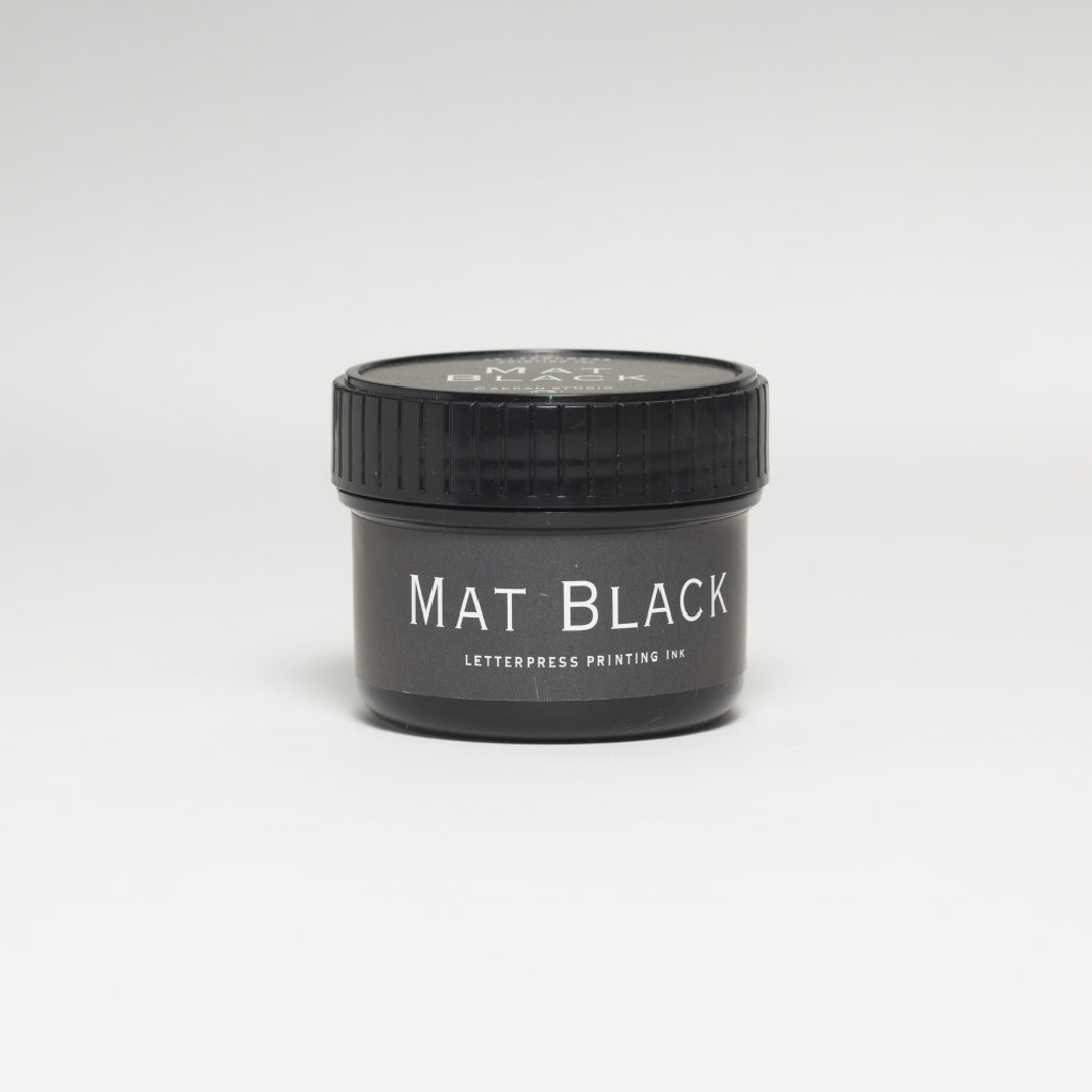 lettepress（活版印刷用） 低臭インキ 100cc　マット　スミ（Mat Black）