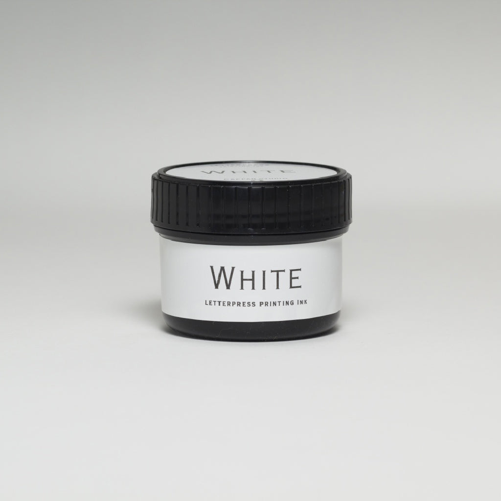 lettepress(活版印刷用) 低臭インキ 100cc 白(White)
