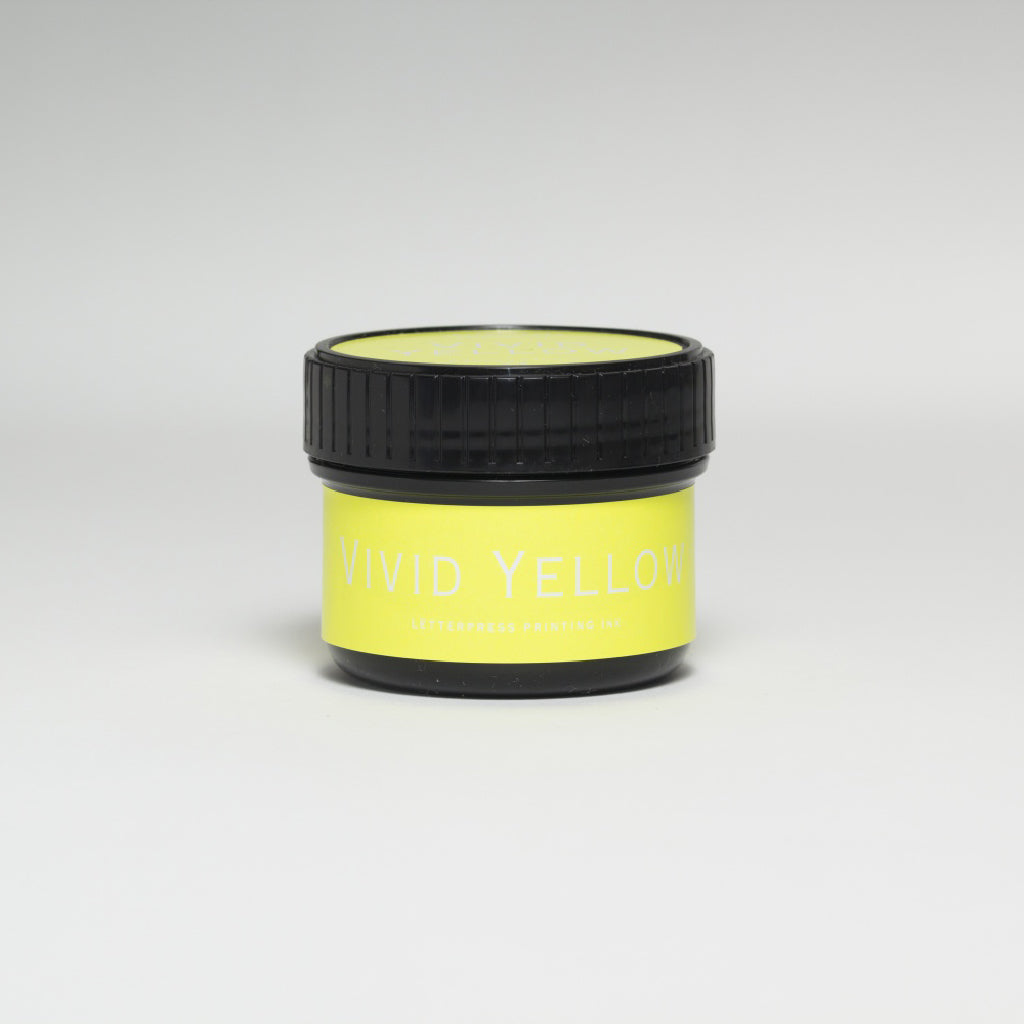 lettepress(活版印刷用) インキ 100cc 蛍光 イエロー(Vivid Yellow)