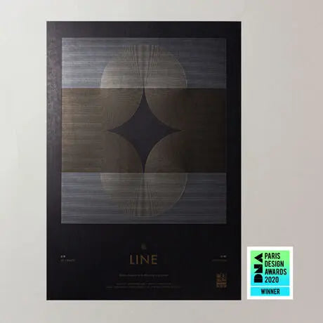 活版印刷実験ポスター TITLE:LINE(B) =DNA Paris Design Awards2020受賞=