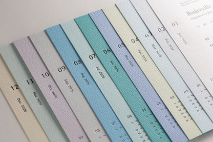 2026年卓上活版カレンダー　-マーメイド-