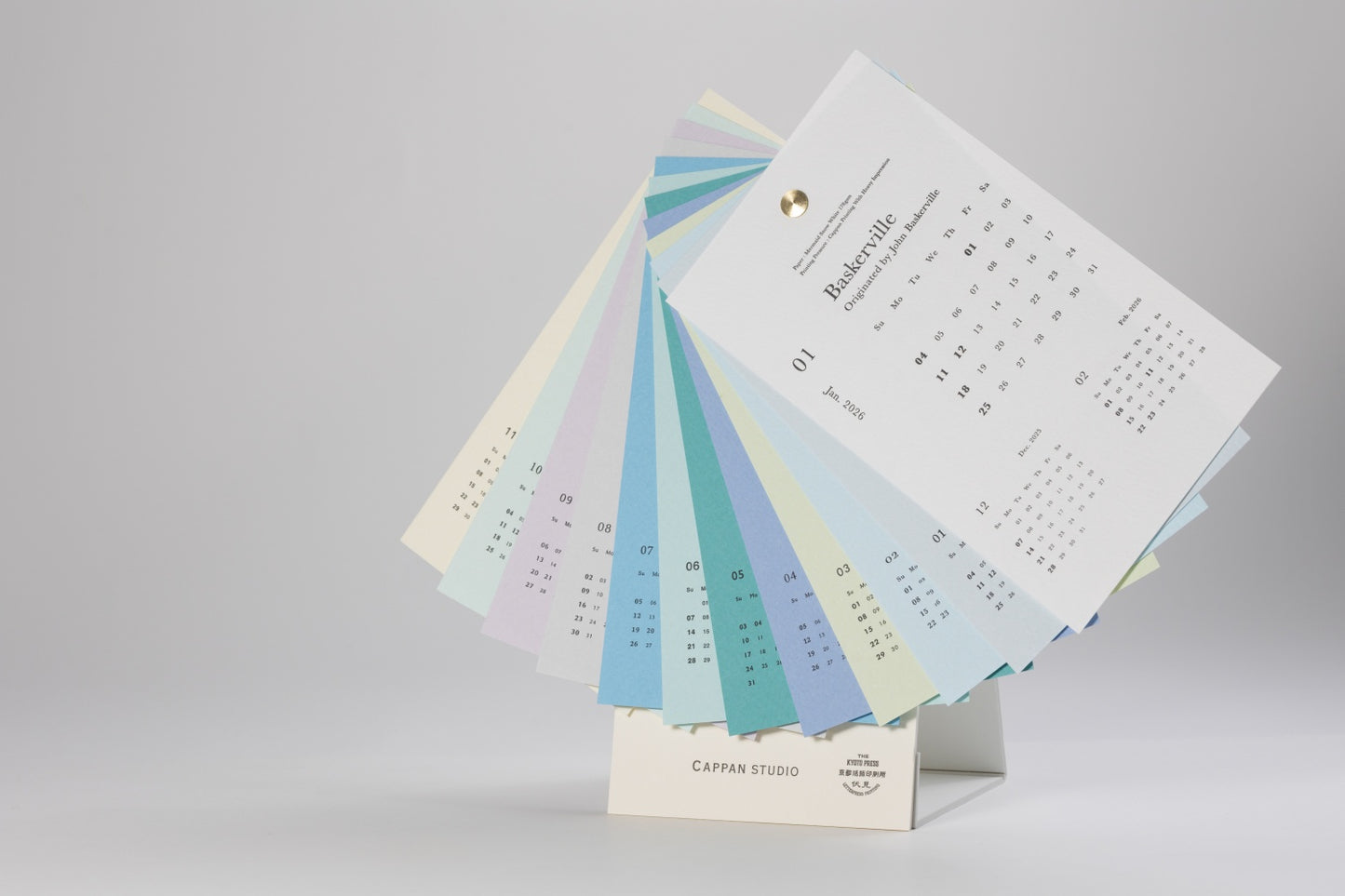 2026年卓上活版カレンダー　-マーメイド-