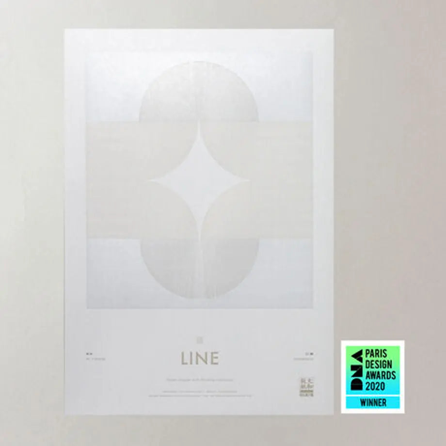 活版印刷実験ポスター　TITLE:LINE(W) =DNA Paris Design Awards2020受賞=